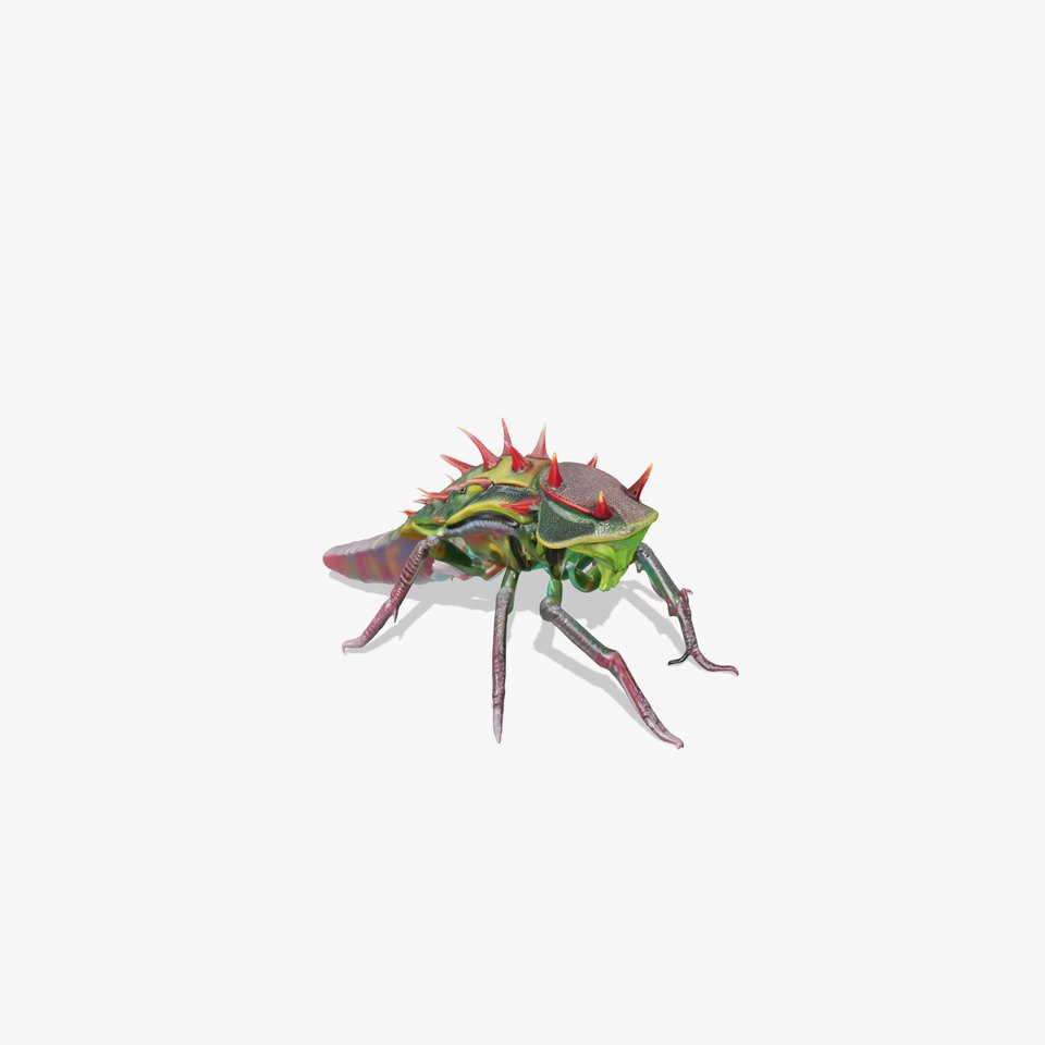 Spiked Alien Creature model pack